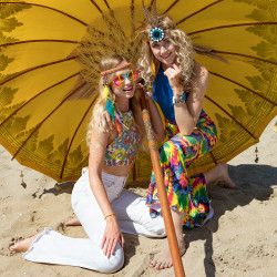 Set Hippie delight (čelenka, náušnice a náramek)